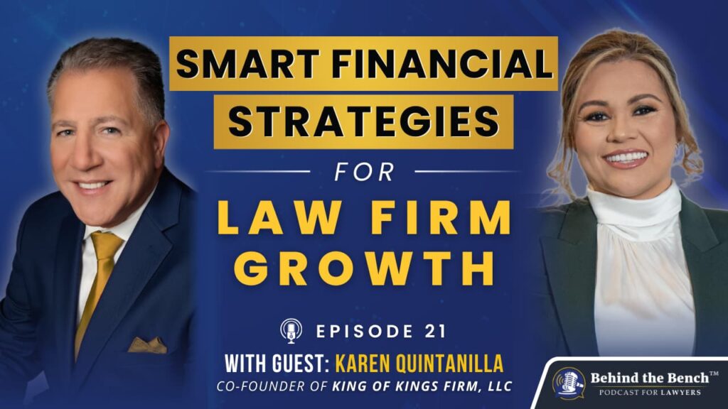 BTB Podcast features Karen Quintanilla's approach to strategic planning for law firm success. Contact (561) 948-5001 for a free 15-minute accelerator call.