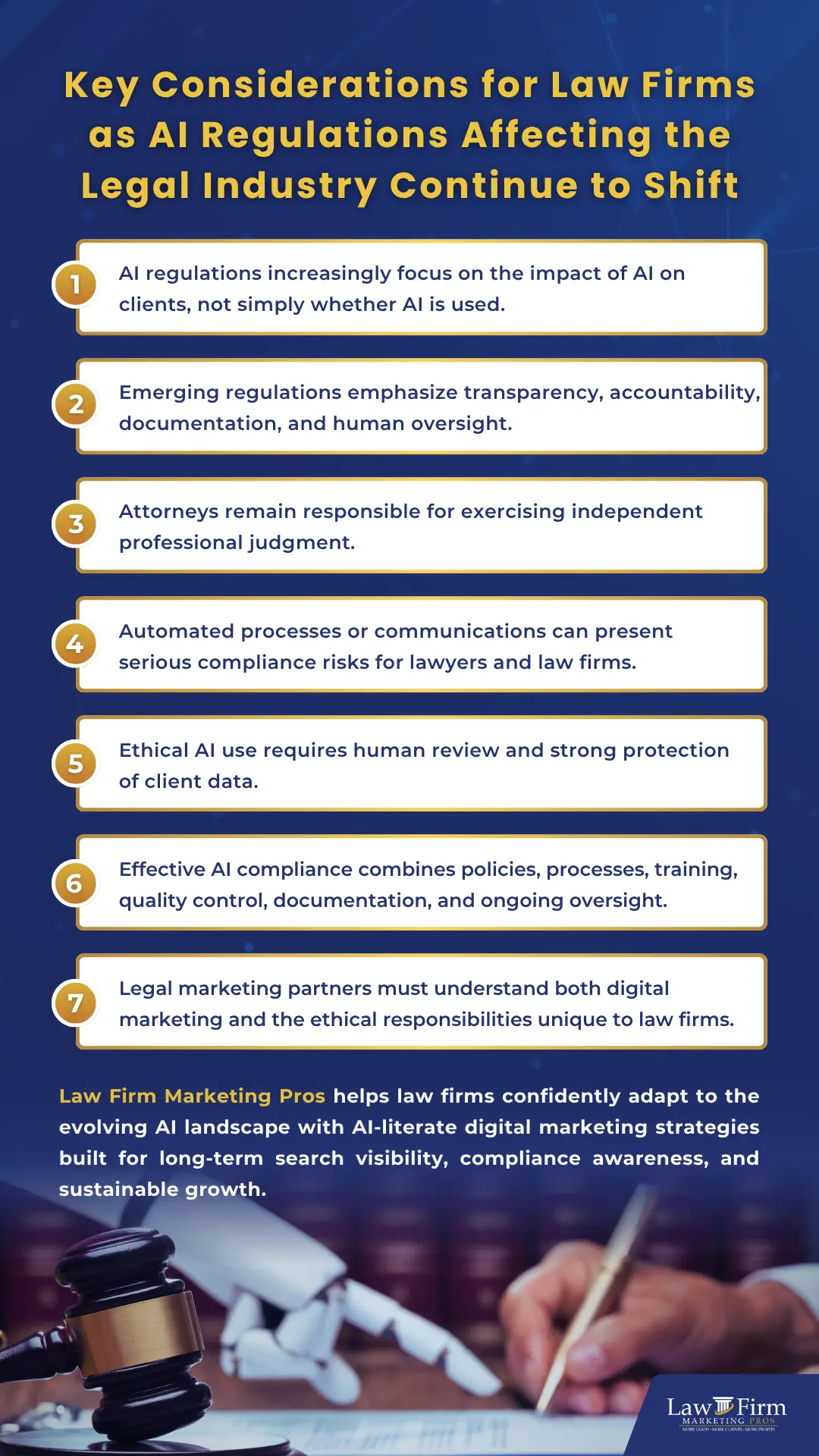 Shifting Regulations of AI Processes in Society at Large May Inform Future AI Regulations for Law Firms 3 Key Considerations for Law Firms as AI Regulations Affecting the Legal Industry Continue to Shift